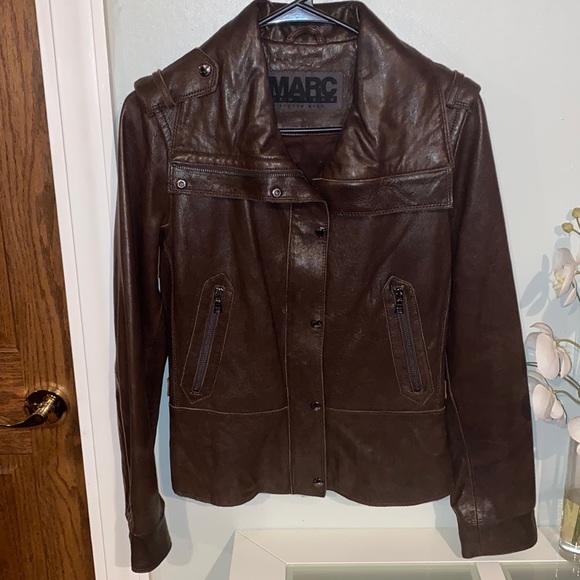 Andrew Marc Jackets & Blazers - Andrew Marc New York CUIR Leather Moto Jacket